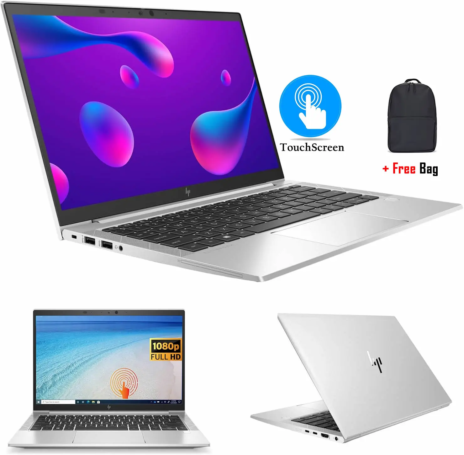 HP EliteBook 830 G8 11th Gen Core i7 Touchscreen FHD Slim UltraBook Laptop